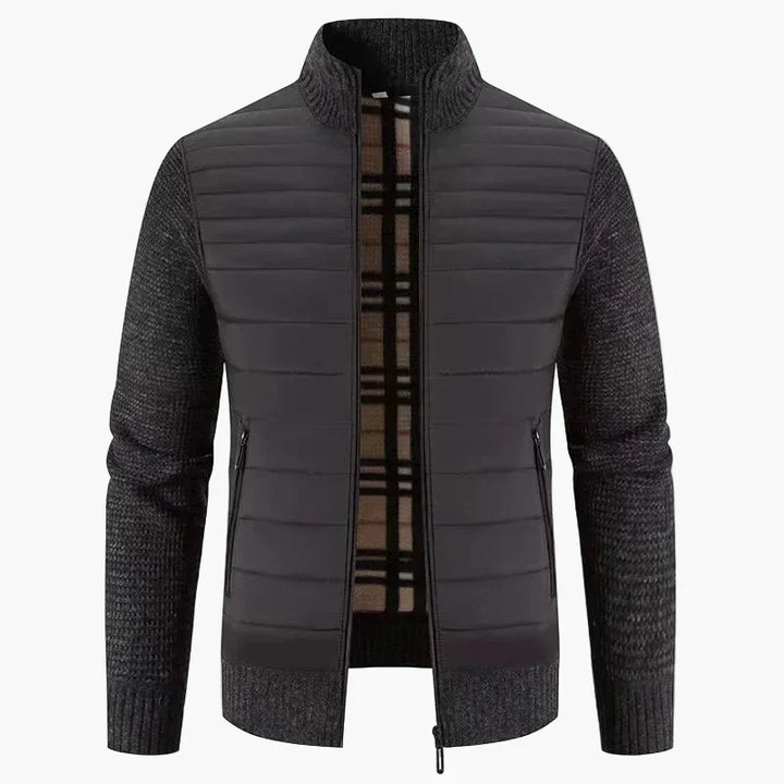 Lune London | Korean style knit jacket - Trendy slim fit transitional jacket for leisure and everyday use