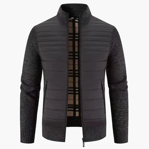 Lune London | Korean style knit jacket - Trendy slim fit transitional jacket for leisure and everyday use