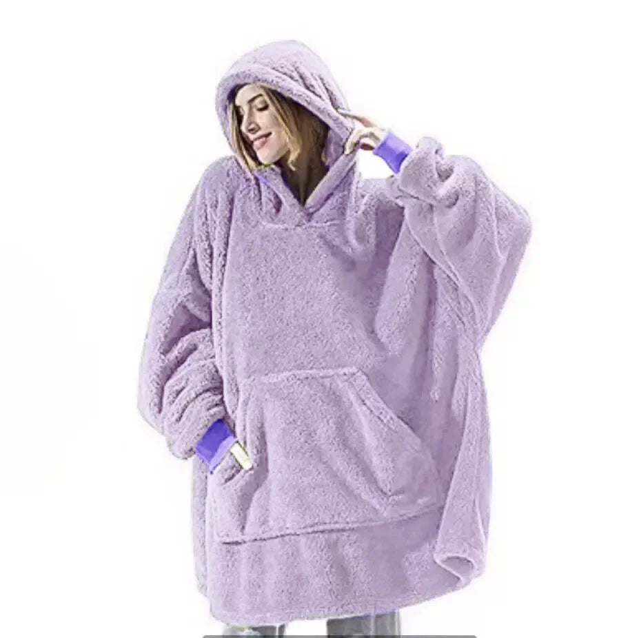 Lune London | Oversized Flannel Blanket Hoodie for Men & Women