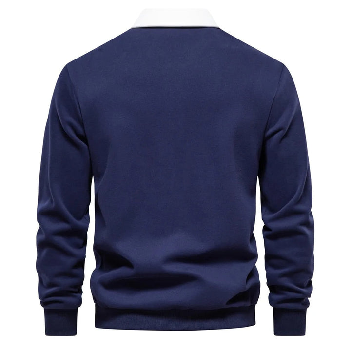 Lune London | Long sleeve polo collar sweatshirt