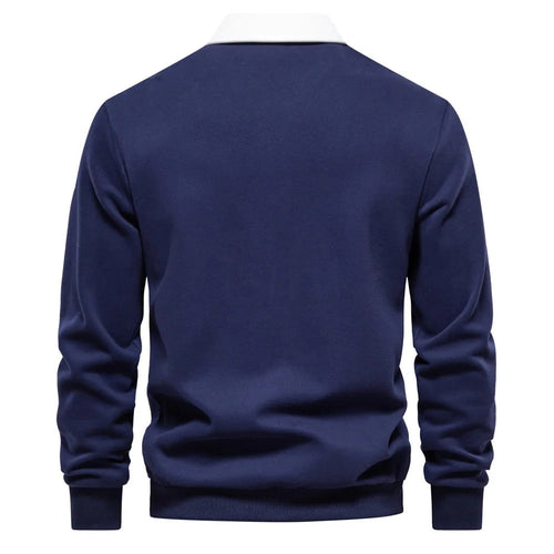 Lune London | Long sleeve polo collar sweatshirt