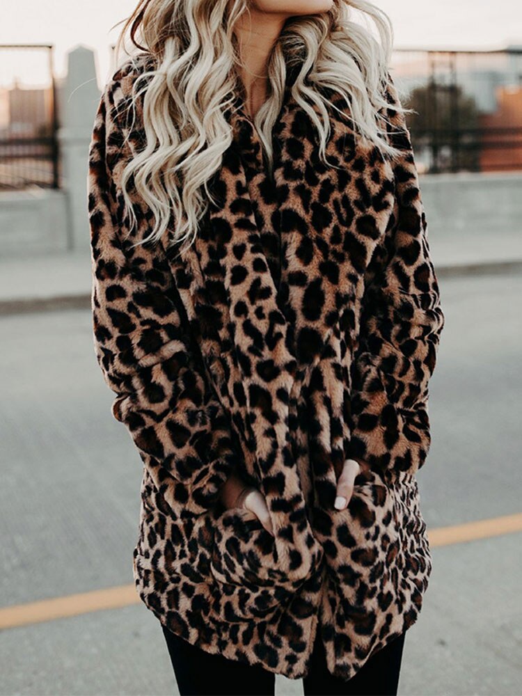 Lune London | Leopard Pattern Women's Winter Coat