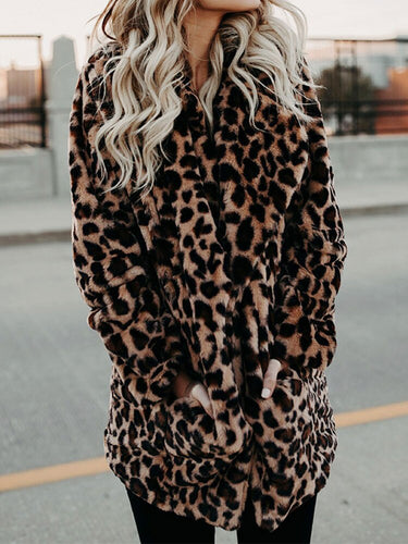 Lune London | Leopard Pattern Women's Winter Coat