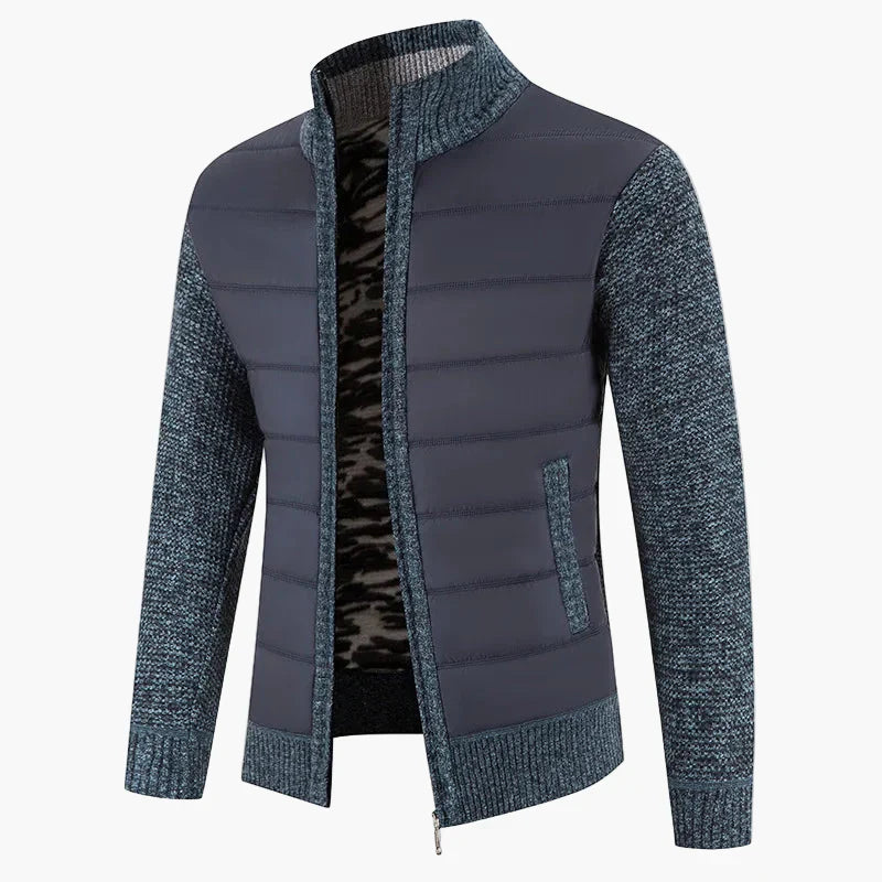 Lune London | Quilted knit jacket with zipper - Urban casual style for everyday life and leisure