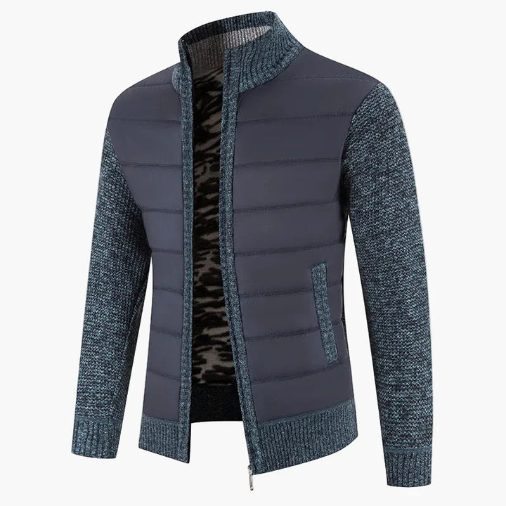 Lune London | Quilted knit jacket with zipper - Urban casual style for everyday life and leisure