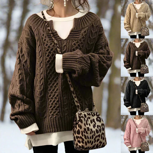 Lune London | Knit Sweater - Oversized Cable Knit - Soft and Warm - Casual Fit