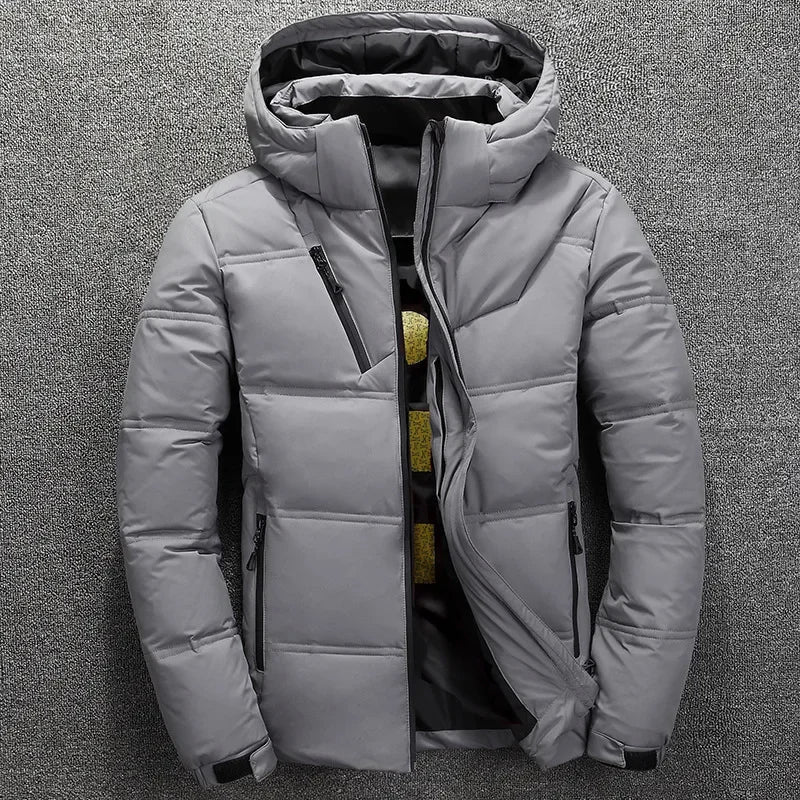 Lune London | Winter down jacket with windproof and removable hood for men