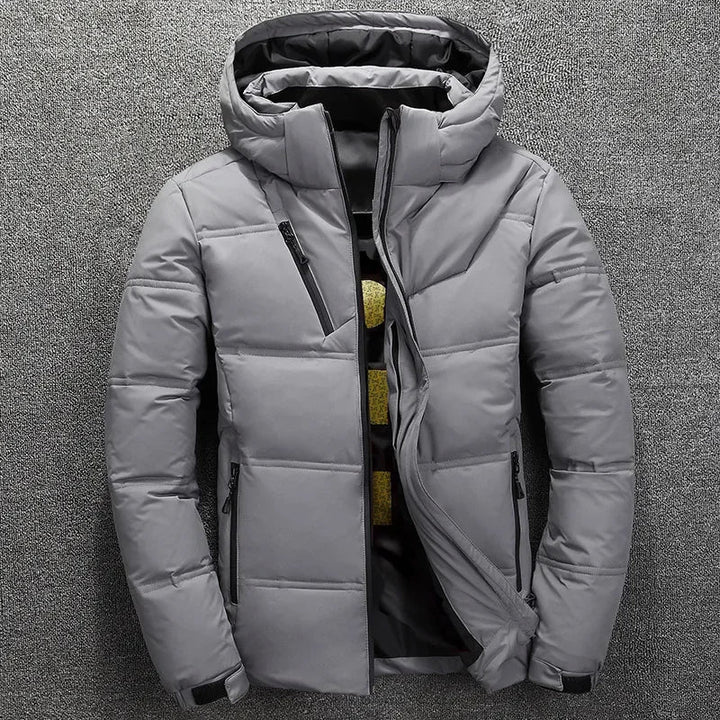 Lune London | Winter down jacket with windproof and removable hood for men