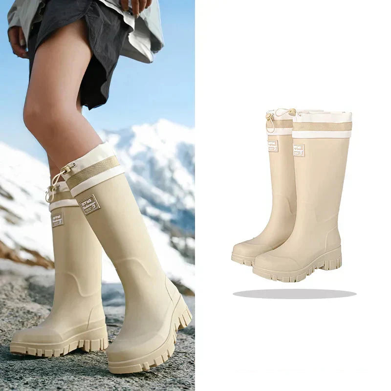 Lune London | Women's Waterproof Retro-Style Rubber Boots with Non-Slip Sole