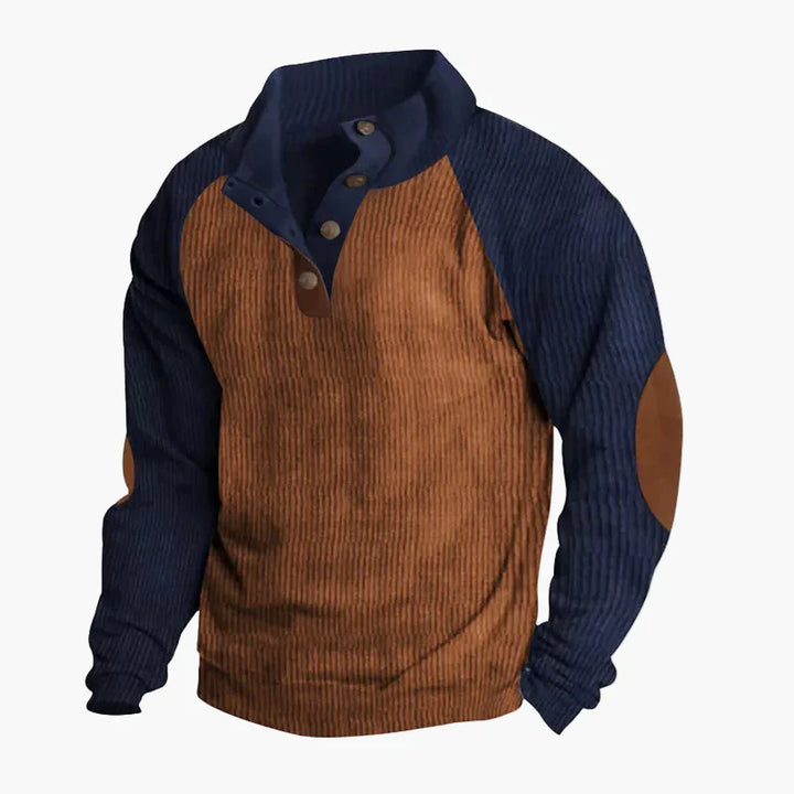 Lune London | Vintage raglan style leisure sweater with button placket - Ideal for everyday and outdoor activities