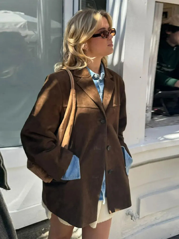 Lune London | Classic Suede Coat for Women