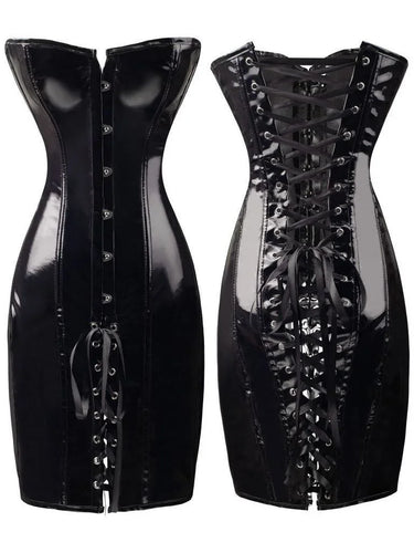 Lune London | Latex-banded dress without straps