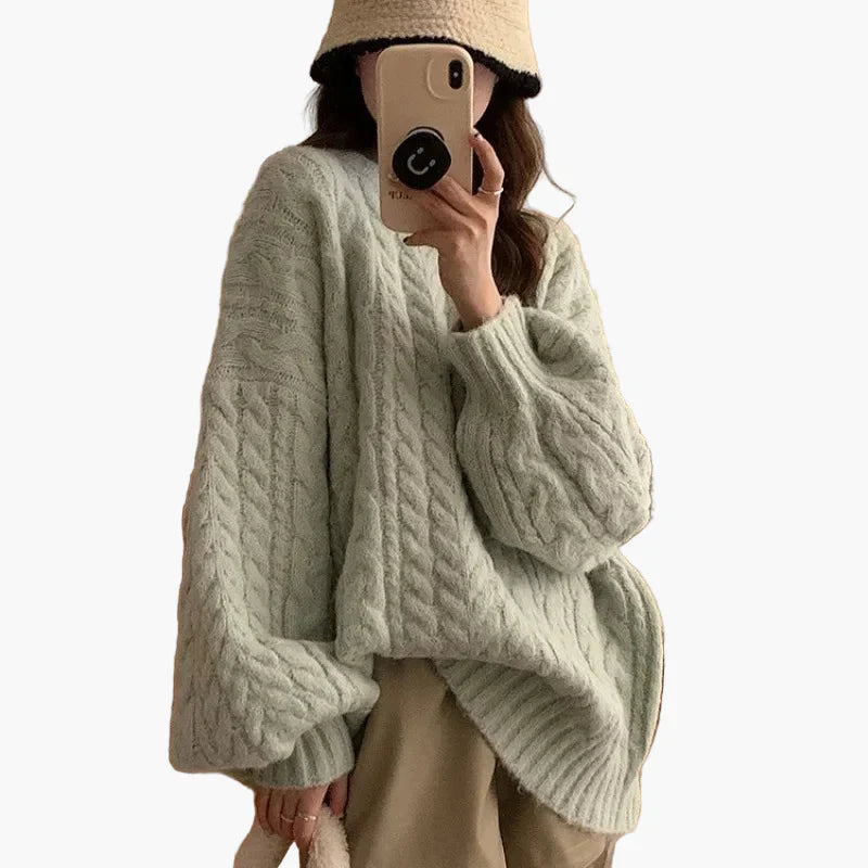 Lune London | Oversized knit pullover in a relaxed Korean style - Comfortable everyday look