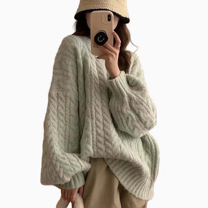 Lune London | Oversized knit pullover in a relaxed Korean style - Comfortable everyday look