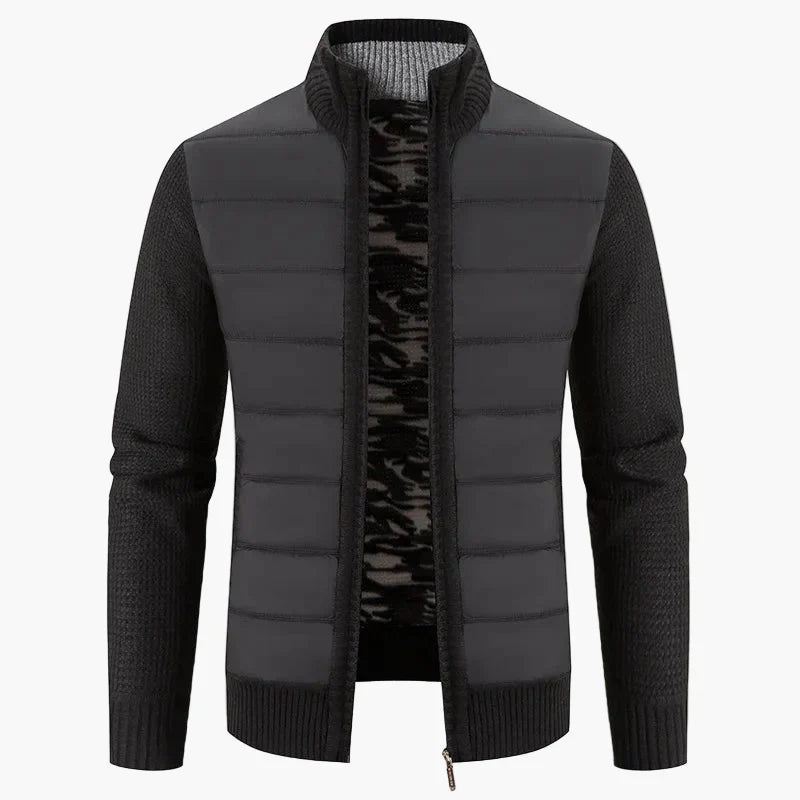 Lune London | Quilted knit jacket with zipper - Urban casual style for everyday life and leisure