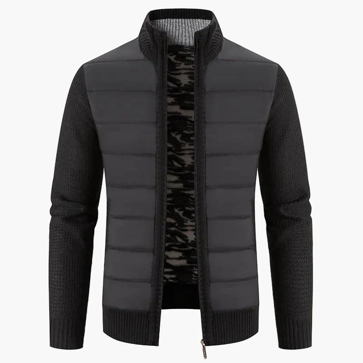 Lune London | Quilted knit jacket with zipper - Urban casual style for everyday life and leisure
