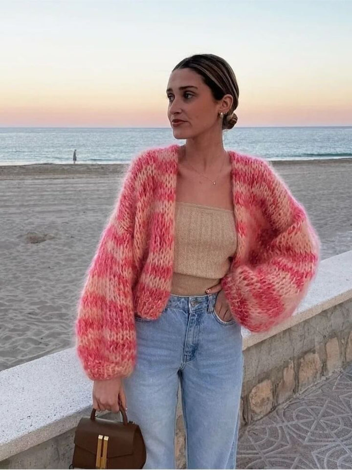 Lune London | Striped open cardigan