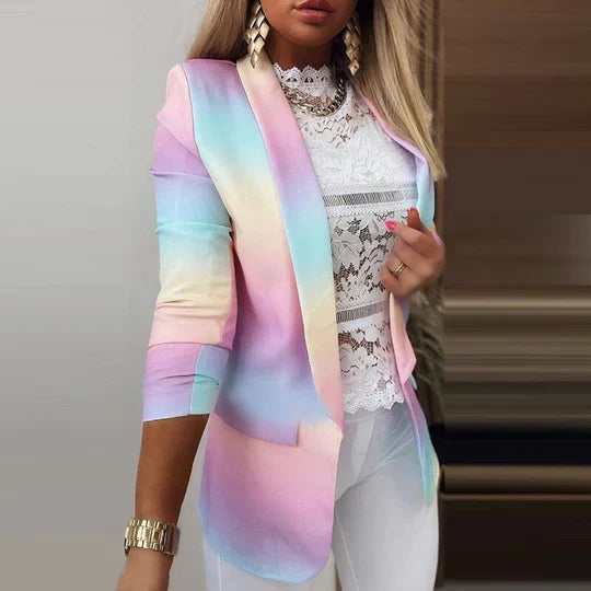 Lune London | Blazer Tie-Dye à manches longues pour femmes