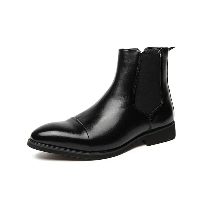 Chic Und Stil | Handmade Chelsea Boots for Men with Red Soles