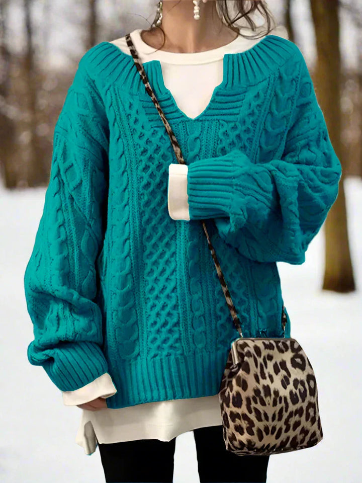 Lune London | Knit Sweater - Oversized Cable Knit - Soft and Warm - Casual Fit