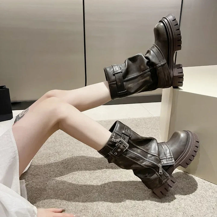 Lune London | Ankle High Combat Boots