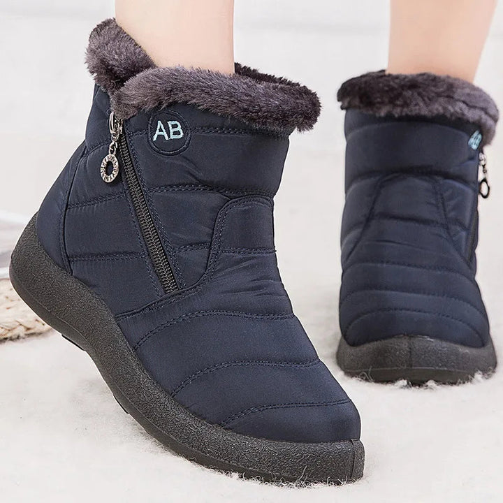 Lune London | Snow Boots - Mid-Calf - Water Resistant - Faux Fur Lined - Side Zipper