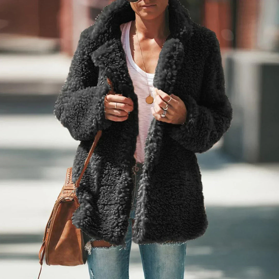 Lune London | Warm fleece coat - Beige - Comfortable and fashionable