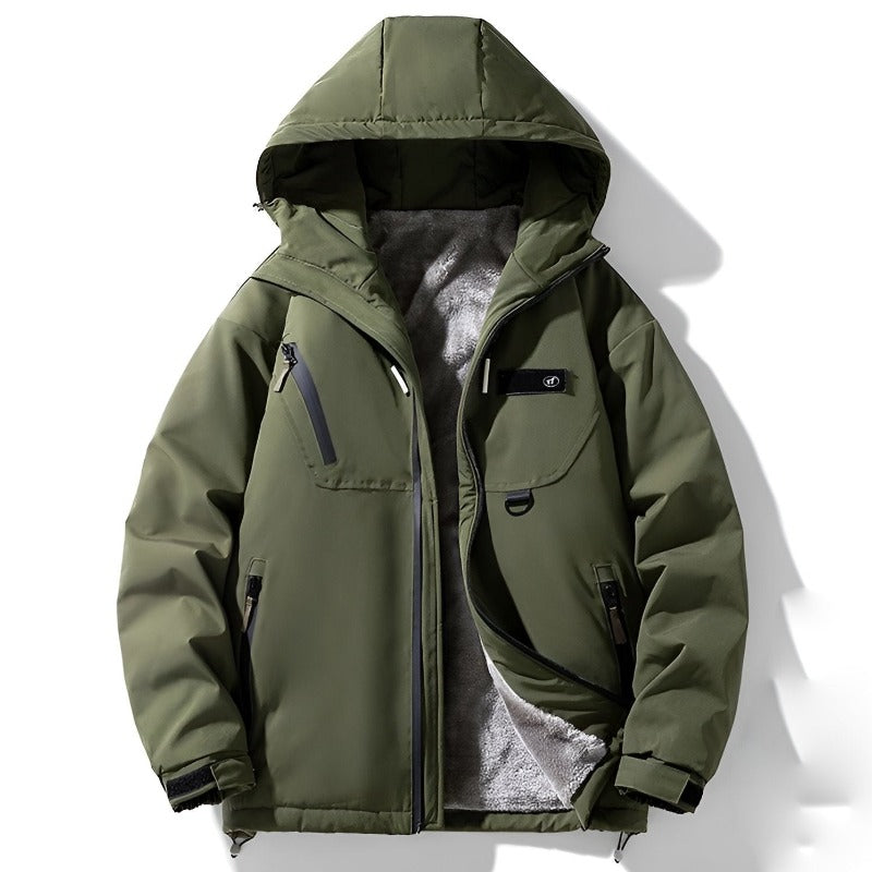 Lune London | Relaxed Fit Winter Jacket - Hooded Pullover Hip-Length Winter Jacket