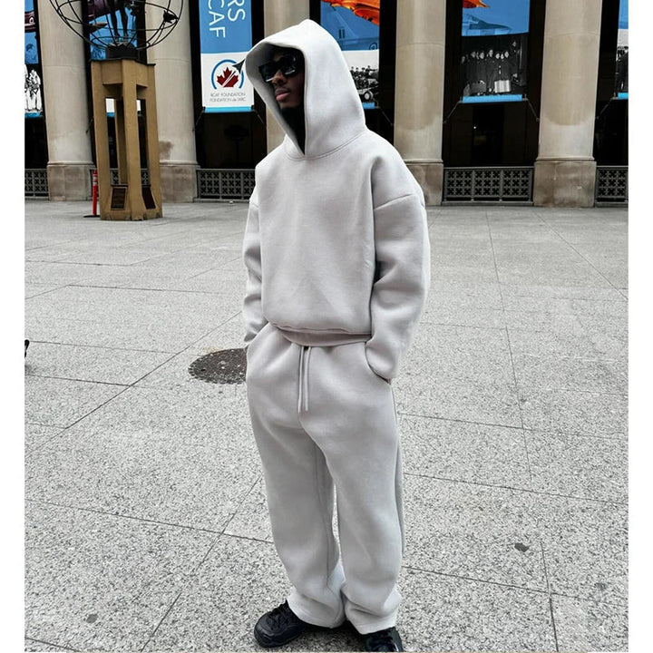 Lune London | Men's Cotton Tracksuit Hoodie Straight Pants