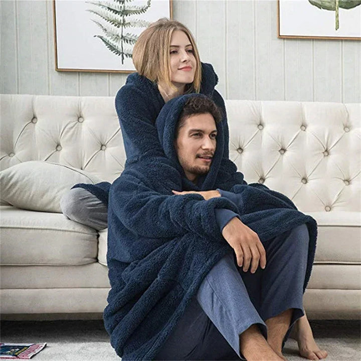 Lune London | Oversized Flannel Blanket Hoodie for Men & Women
