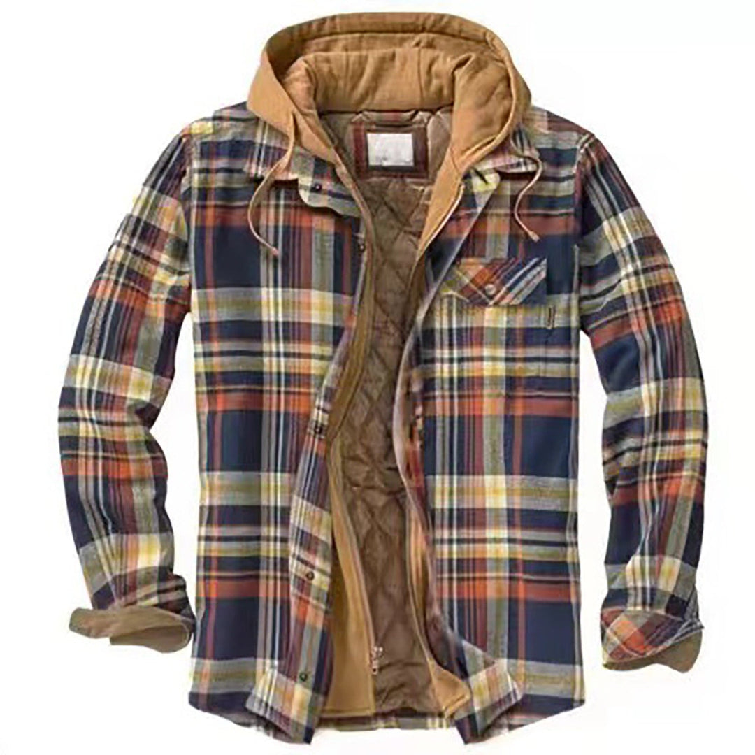 Lune London | Extra warm checkered jacket for men with hood