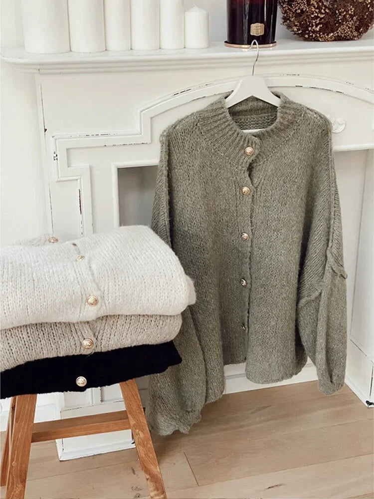 Lune London | Stylish Oversized Wool Cardigan for Women