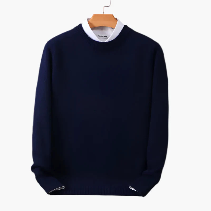 Lune London | Business sweater with collar - Elegant knit sweater for the office and everyday
