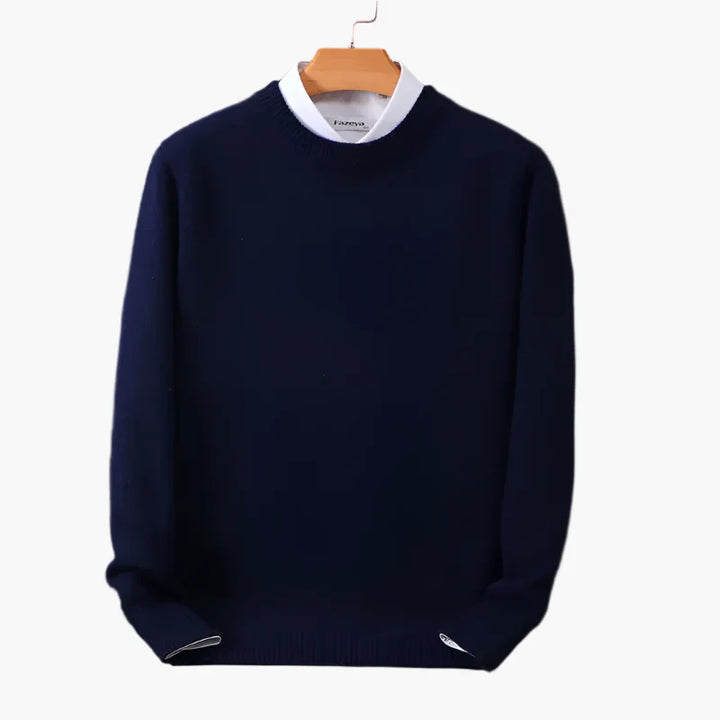 Lune London | Business sweater with collar - Elegant knit sweater for the office and everyday
