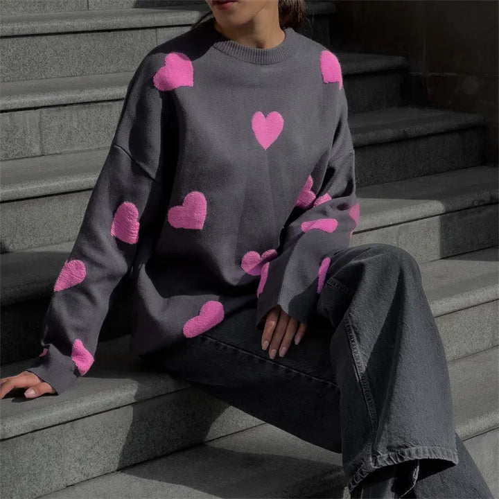 Lune London | Pullover with knitted heart