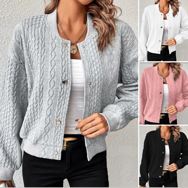 Lune London | Casual jacket with high collar in jacquard