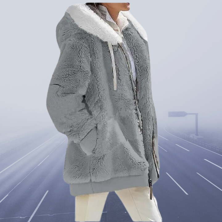 Lune London | Oversized Teddy Jacket for Women Cozy and Warm Winter Coat