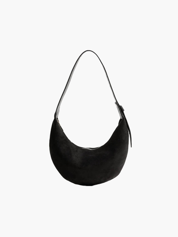 Chic Und Stil | Half-Moon Bag Made Of Suede