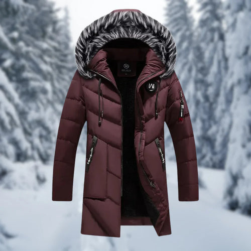 Lune London | Jacket - Quilted Plus Size Fit - Hood with Faux Fur - Mid-Length - Ribbed Cuffs