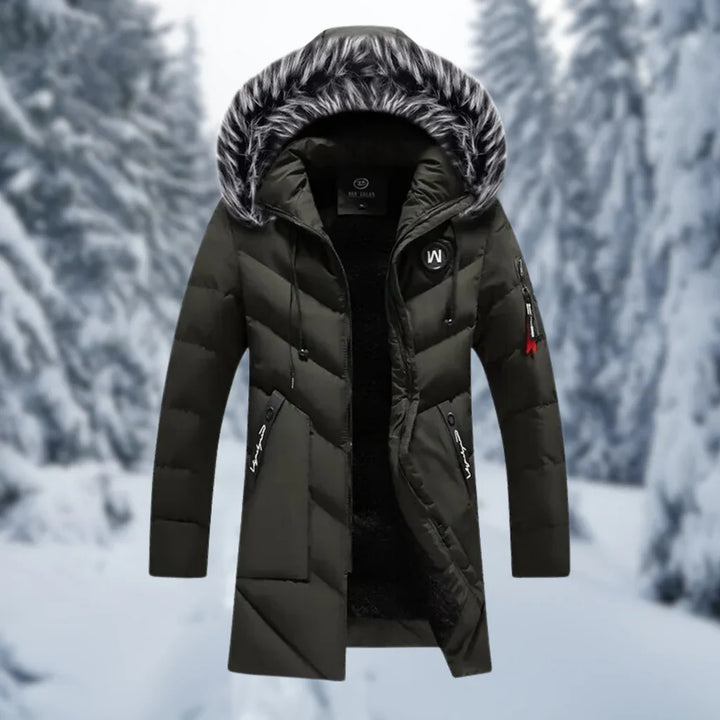 Lune London | Jacket - Quilted Plus Size Fit - Hood with Faux Fur - Mid-Length - Ribbed Cuffs