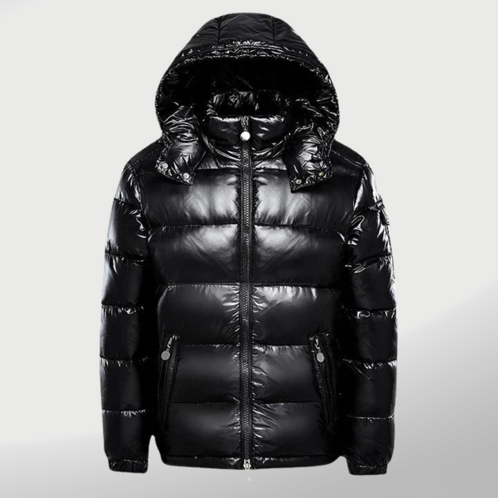 Lune London | The quilted hooded puffer jacket - zipper side pocket jacket