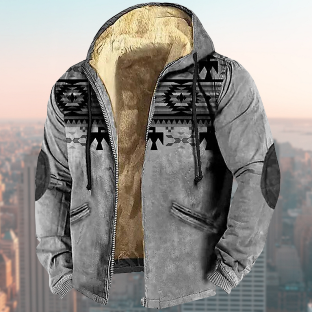 Lune London | Hooded Jacket with Native Print