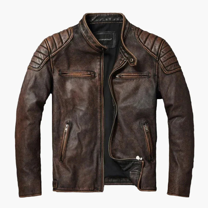 Lune London | Classic motorcycle style biker jacket - Trendy transition jacket, fitted for leisure and everyday wear