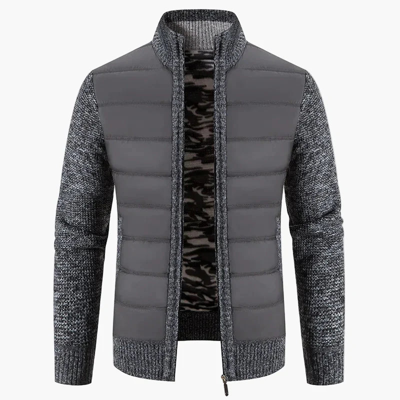 Lune London | Quilted knit jacket with zipper - Urban casual style for everyday life and leisure