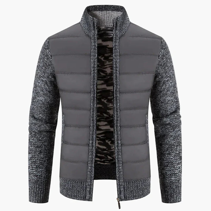 Lune London | Quilted knit jacket with zipper - Urban casual style for everyday life and leisure