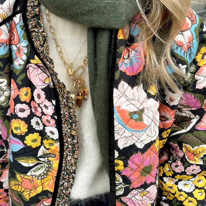 Lune London | Floral Quilted Coat