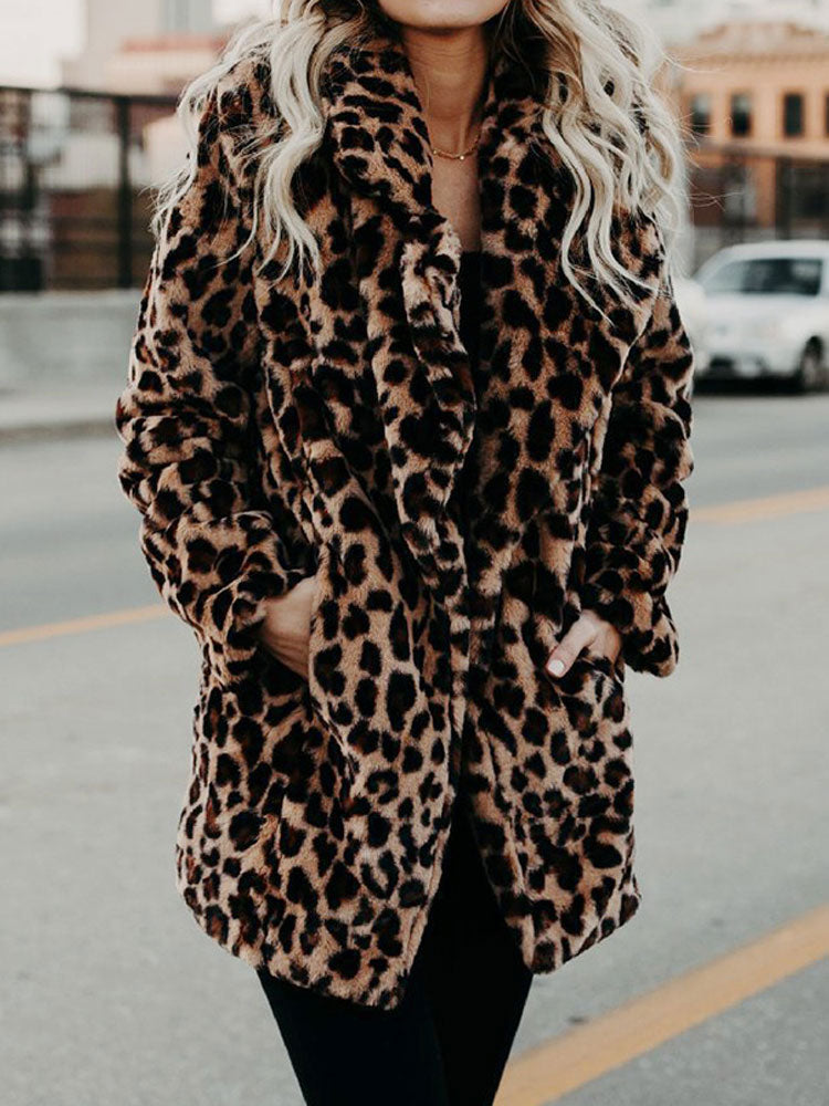 Lune London | Leopard Pattern Women's Winter Coat