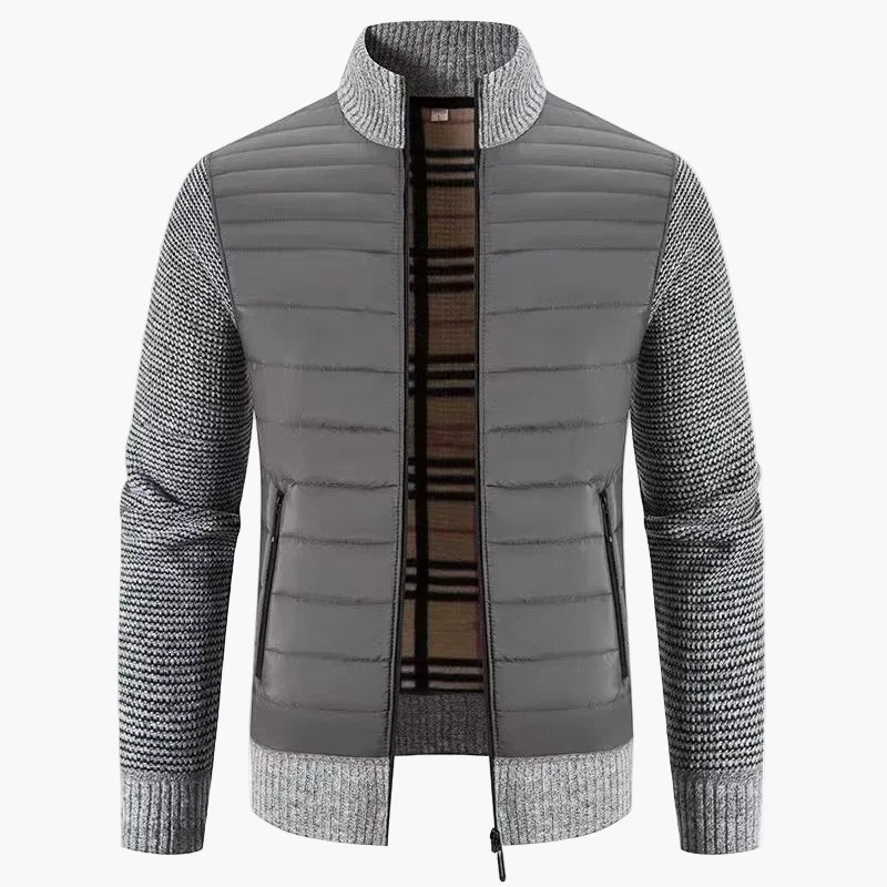 Lune London | Korean style knit jacket - Trendy slim fit transitional jacket for leisure and everyday use