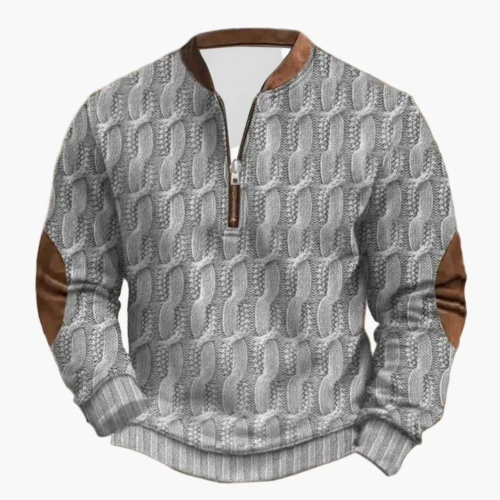 Lune London | Outdoor Leisure Sweater with High Collar and Zip - Elegant Long Sleeve Sweater for Daily Life and Adventure