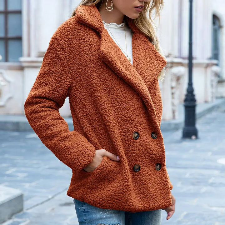 Lune London | Teddy Short Jacket - Brown - Soft and Trendy